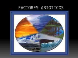 FACTORES ABIOTICOS