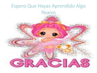 Espero Que Hayas Aprendido Algo
Nuevo
 