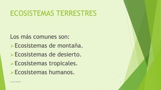 Los ecosistemas power point | PPTX