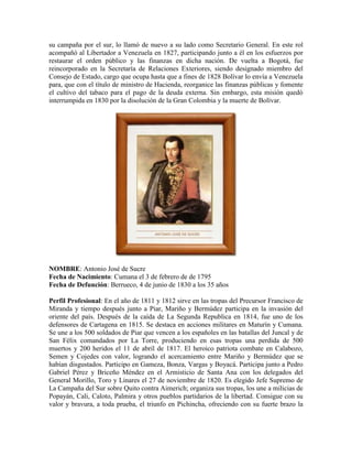 Los Edecanes Del Libertador