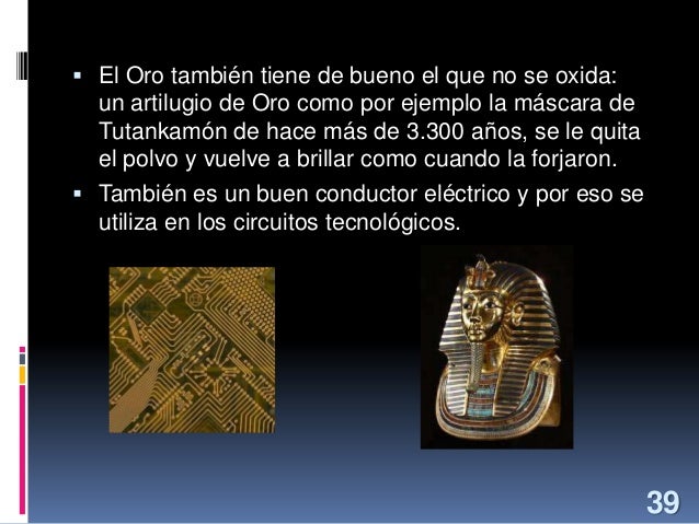 Si El Oro Se Oxida No Era Oro