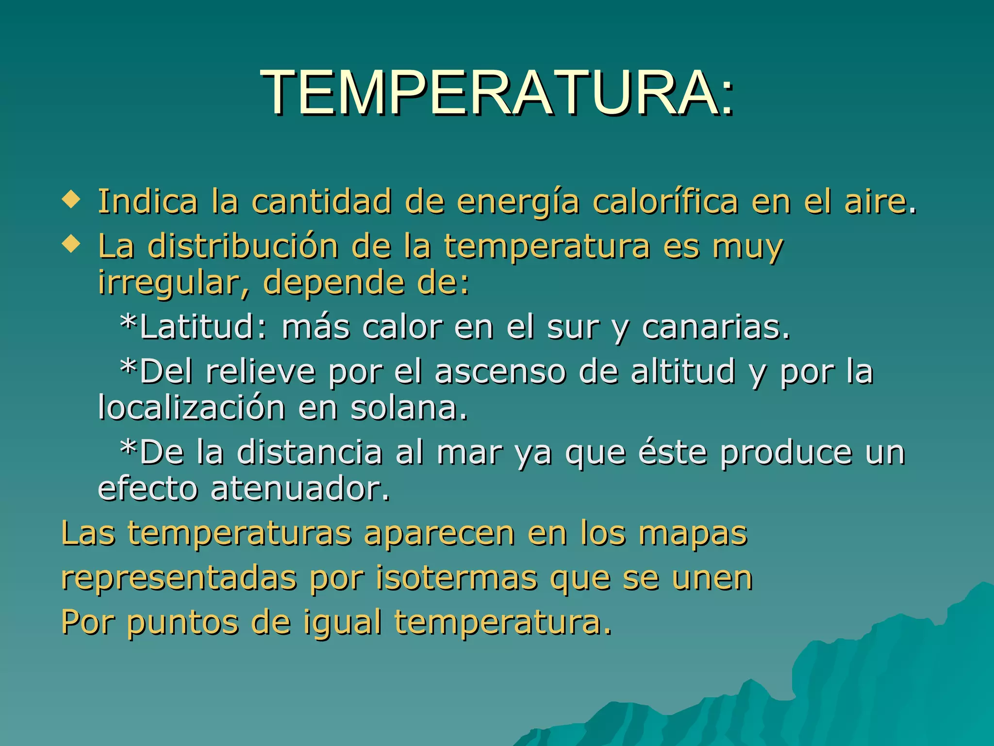 Los elementos del clima | PPT