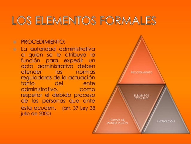 Los elementos formales