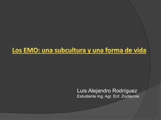 1
Luis Alejandro Rodríguez
Estudiante Ing. Agr. Enf. Zootecnia
 