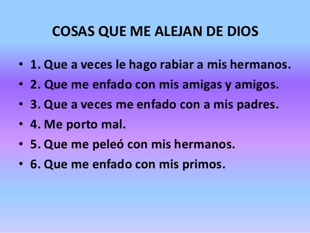 10 Cosas Que Me Alejan De Dios