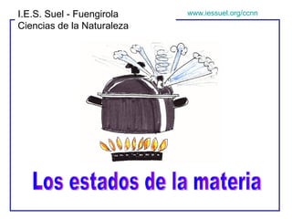 Los estados de la materia I.E.S. Suel - Fuengirola Ciencias de la Naturaleza www.iessuel.org/ccnn 
