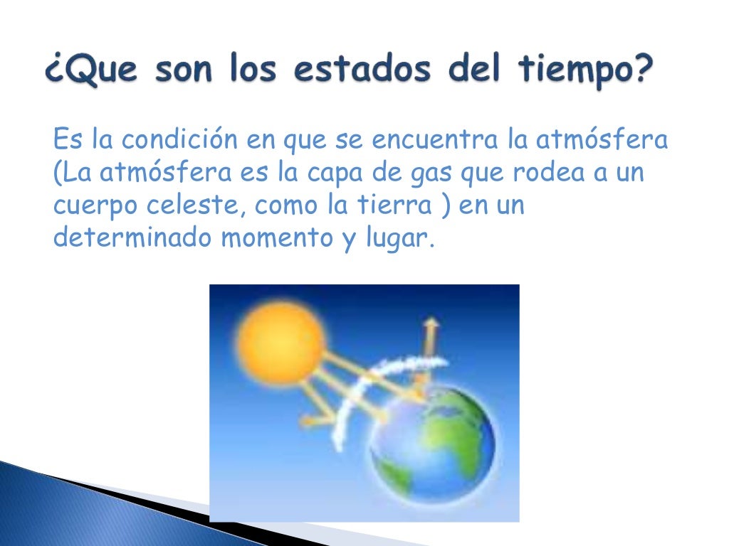 Los estados del tiempo