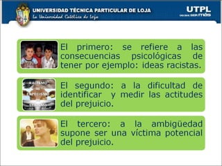 Los estereotipos,el prejuicio, y la discriminacion