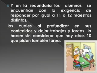 El problema a fondo se encuentra en la  indefinición respecto a los objetivos de la educación secundaria.Además  la educación secundaria es vinculada como la antesala de la universidad, además que se le ha concebido como propedéutica, y terminal, y como espacio de formación para el mundo del trabajo, y continuación de la primaria.