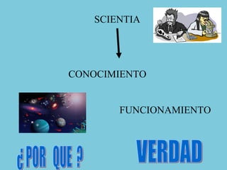 SCIENTIA
CONOCIMIENTO
FUNCIONAMIENTO