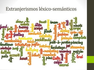 Extranjerismos léxico-semánticos
 