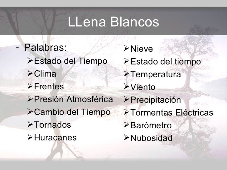 Los Factores Del Tiempo