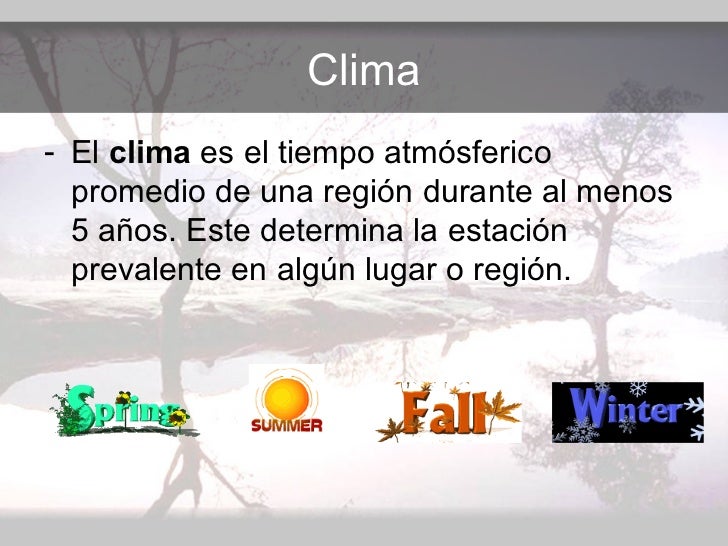 Los Factores Del Tiempo