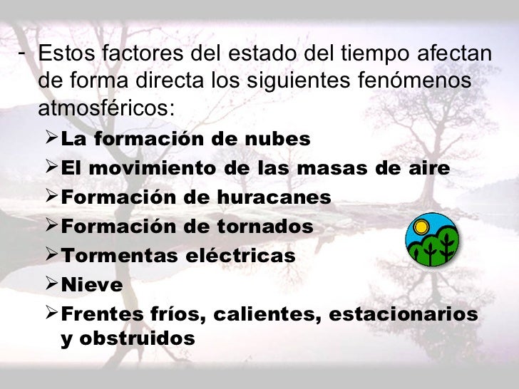 Los Factores Del Tiempo