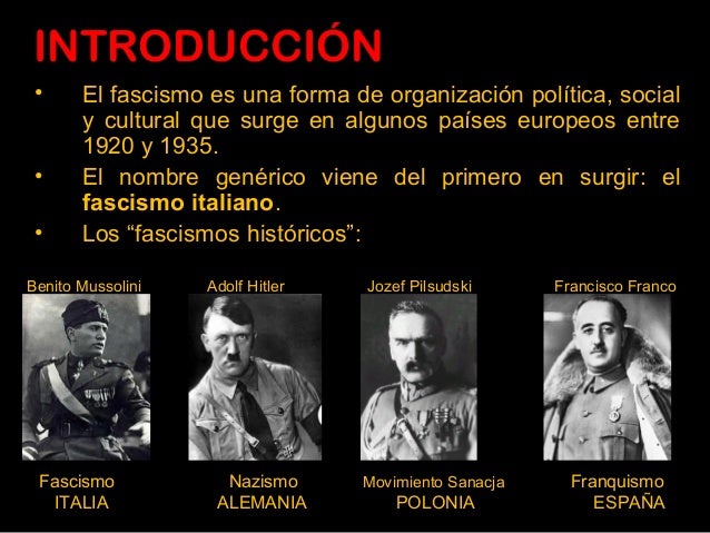 Los fascismos. Generalidades
