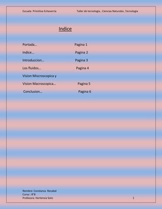 Escuela Primitiva Echeverria Taller de tecnologia , Ciencias Naturales ,Tecnologia
Nombre: Constanza Recabal
Curso : 8°B
P...