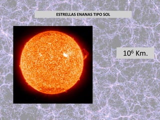ESTRELLAS ENANAS TIPO SOL
106 Km.
 