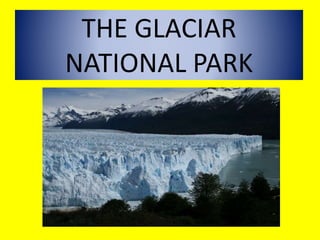 THE GLACIAR
NATIONAL PARK
 