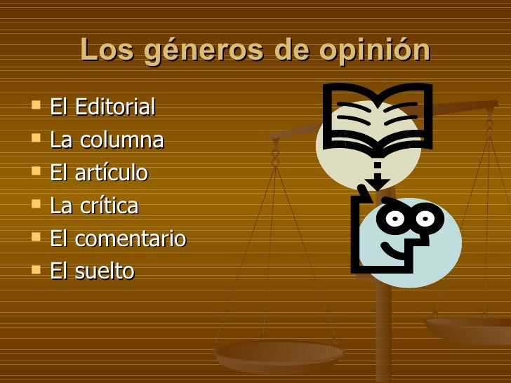 Los géneros de opinión periodísticos