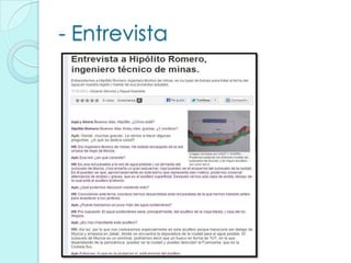 - Entrevista
 