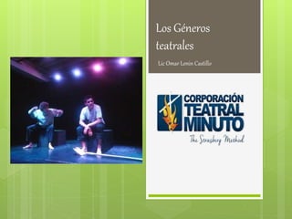 Los Géneros
teatrales
Lic Omar Lenin Castillo
 