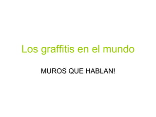 Los graffitis en el mundo MUROS QUE HABLAN! 