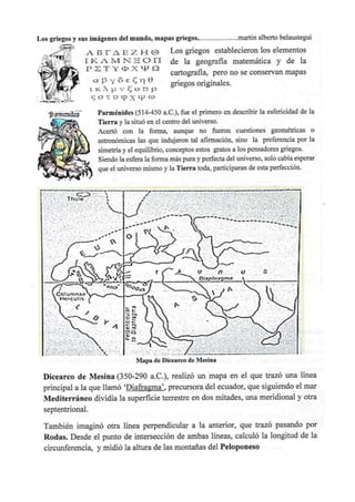  Los griegos y sus imágenes del mundo, mapas griegos.