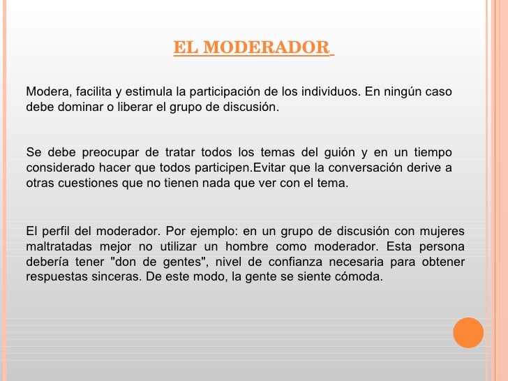 Los Grupo De Discusion Los Grupo De Discusion
