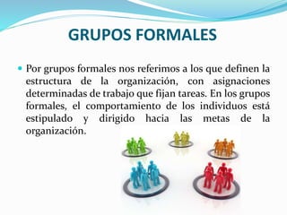 Los grupos en las organizaciones | PPTX