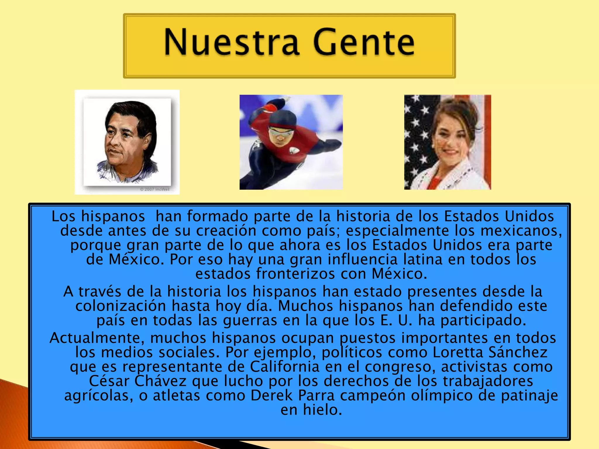 Los Hispanos En Los Estados Unidos 2 | PPTX | North America Travel ...