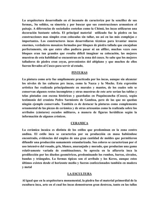 Los incas | DOCX
