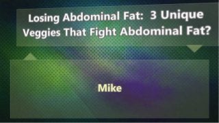 Losing Abdominal Fat
