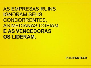 Não tem outra saída... em qualquer
  campo de nossa vida temos que
 liderar, conduzir, criar !!!! Deixa a
música do Zeca "Deixa a vida levar"
para os outros !!!!! Eu levo a minha
vida !!!!! Eu levo a minha Vida e ....
       Siga-me os bons !!!!!!!
 