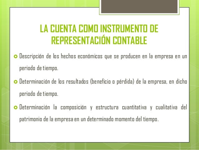 Los instrumentos contables