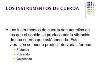 Los instrumentos de cuerda | PPT