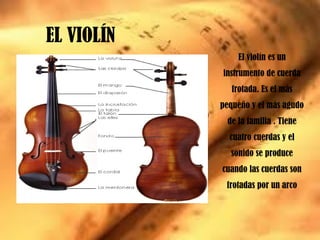 Los instrumentos de la orquesta
