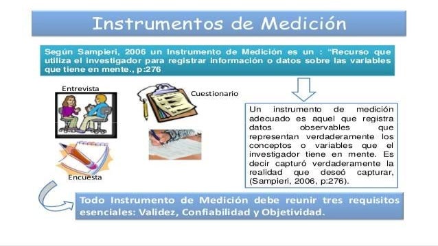 Los instrumentos de medición y evaluación