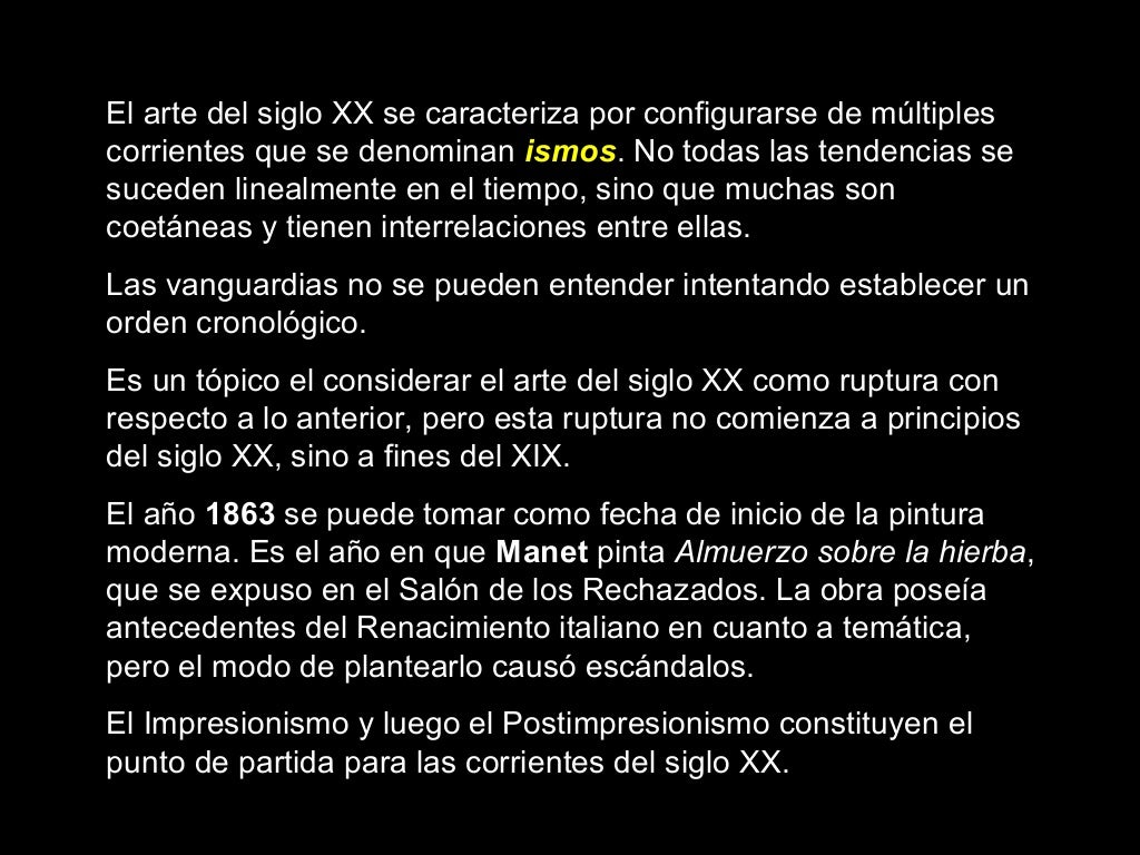 Los ismos en el arte