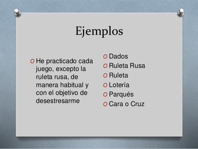 Opciones binarias juego de azar