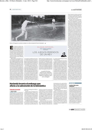 Kiosko y Más - El Diario Montañés - 6 mar. 2014 - Page #62

1 de 1

http://lector.kioskoymas.com/epaper/services/OnlinePrintHandler.ashx?...

06/03/2014 8:52

 