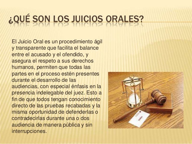 Los juicios orales