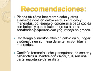 SUPRAORDINACIONLa leche es un alimento completo fuente importante de 9 nutrientes esenciales entre los que están proteínas de alta calidad, calcio, fósforo, magnesio, potasio y de diversas vitaminas que ayudan el desarrollo de cuerpos saludables y huesos fuertes, razón por la cual es un alimento básico en una dieta balanceada.ISOORDENACIONLos lácteos son fuente de proteínas aportando además calcio y vitaminas A y D.NEGACIONComida chatarra.Los LácteosINFRAORDINACIONDerivados:Yogur