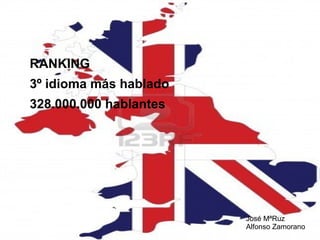 RANKING
3º idioma más hablado
328.000.000 hablantes

José MªRuz
Alfonso Zamorano

 