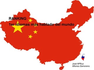 RANKING
1er idiomas más hablado del mundo

José MªRuz
Alfonso Zamorano

 