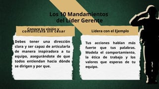 Los 10 Mandamientos del Líder Gerente: Claves para un Liderazgo ...