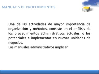 Objetivos del manual