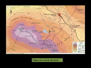 Mapa con curvas de nivel

 