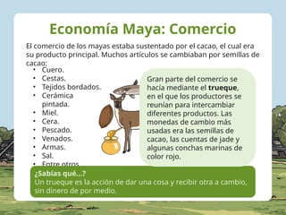 clase de los mayas: economía, religión y costumbres | PPTX