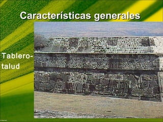 Tablero-
talud
Características generalesCaracterísticas generales
MA Rosa M. BritoMA Rosa M. Brito
 