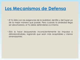 Los mecanismos de defensa | PPT